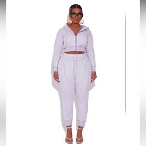 BBXBRAND LILAC SWEATSUIT